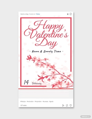 Valentine's Day Tumblr Post Template