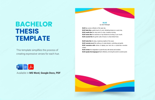 Color Poem Template