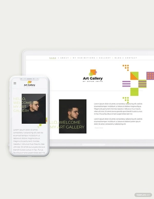 Art Gallery Bootstrap Landing Page Template