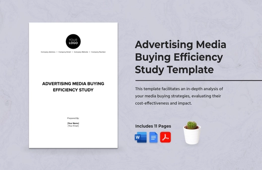 Advertising Media Buying Efficiency Study Template