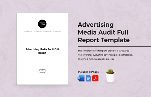 Advertising Media Audit Full Report Template Advertising Media Audit Full Report Template