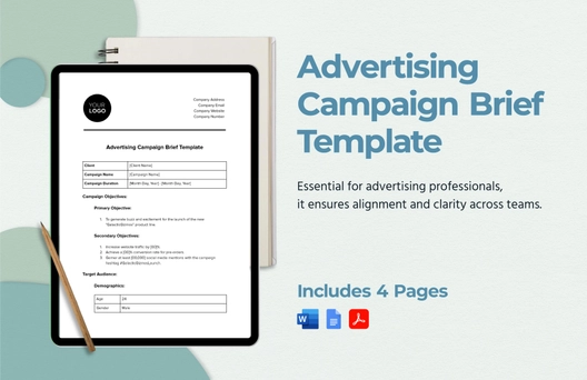 Advertising Campaign Brief Template