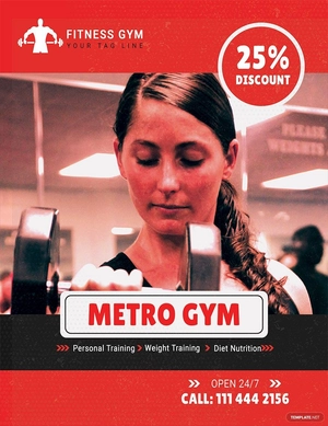 Gym Promotion Flyer Template