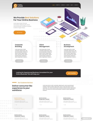 Business Consultant WordPress Theme/Template