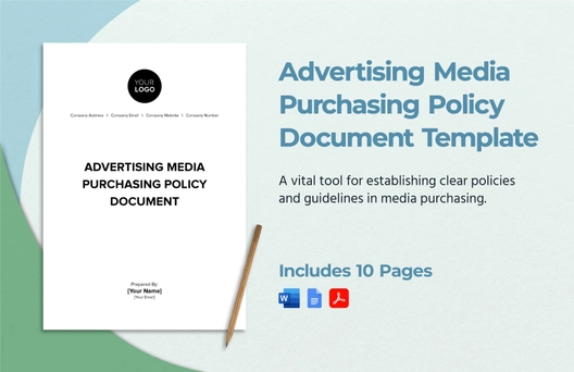 Advertising Media Purchasing Policy Document Template
