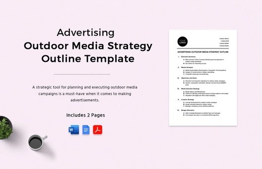 Advertising Outdoor Media Strategy Outline Template