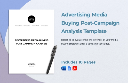 Advertising Media Buying Post-Campaign Analysis Template
