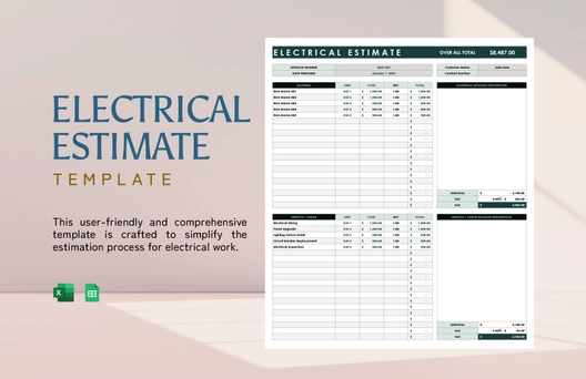Electrical Estimate Template