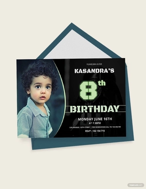 Elegant Star Wars Birthday Invitation Template