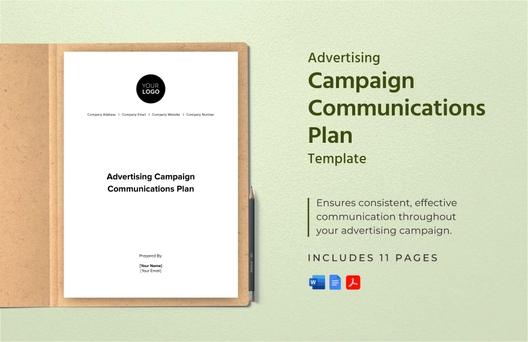 Advertising Campaign Communications Plan Template
