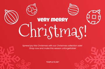 Free Christmas Red Banner Template to Edit Online
