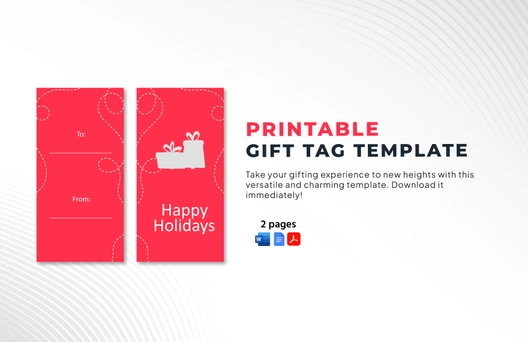 Printable Gift Tag Template