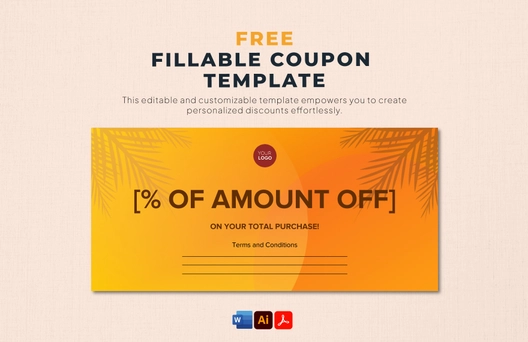 Fillable Coupon Template