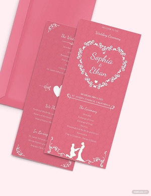 Simple Wedding Invitation Card Template
