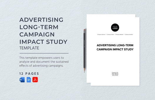 Advertising Long-Term Campaign Impact Study Template