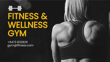 Free Fitness Presentation Template to Edit Online