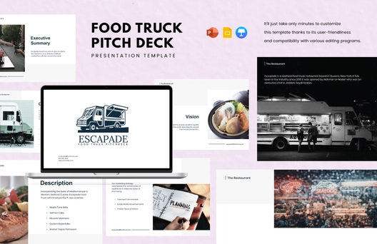 Food Truck Pitch Deck Template