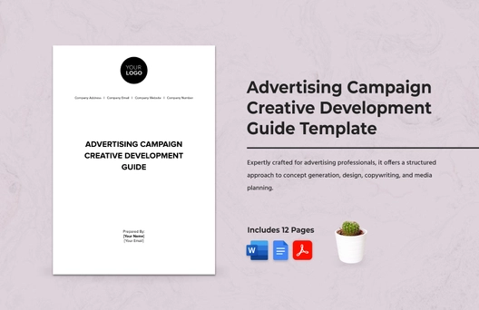 Advertising Campaign Creative Development Guide Template