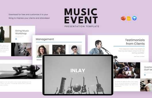 Music Event Presentation Template Music Event Presentation Template