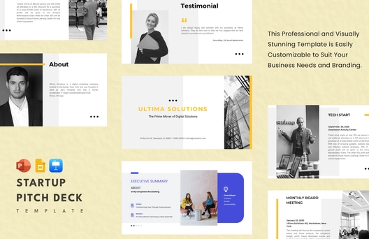 Startup Pitch Deck Presentation Template