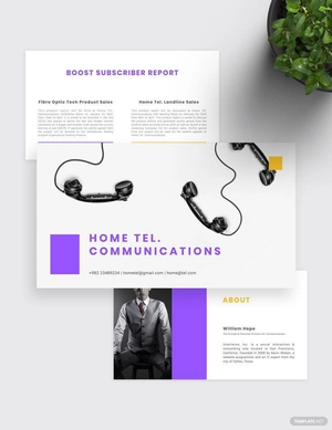 Subscriber Sales Presentation Template Subscriber Sales Presentation Template