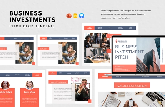 Business Investments Pitch Deck Template