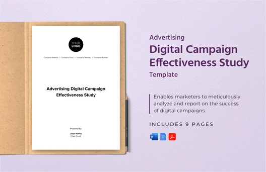 Advertising Digital Campaign Effectiveness Study Template