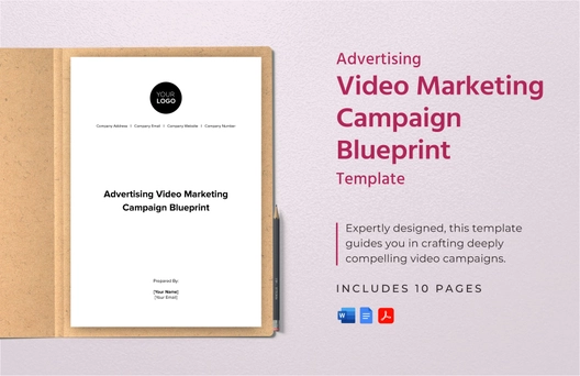 Advertising Video Marketing Campaign Blueprint Template