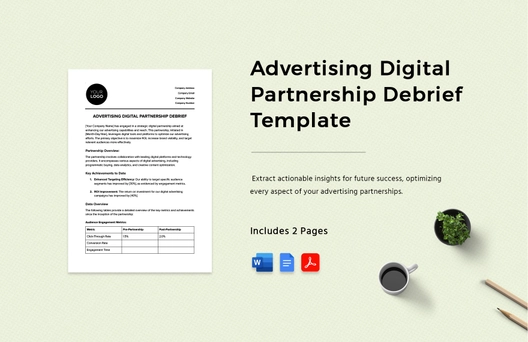 Advertising Digital Partnership Debrief Template