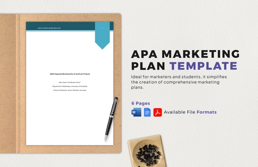 APA Marketing Plan Template