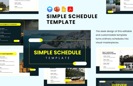 Simple Schedule Template