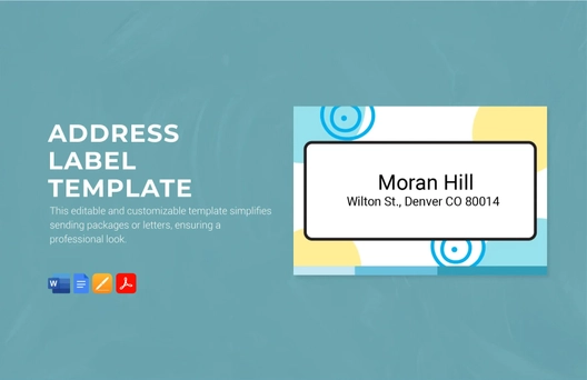 Address Label Template