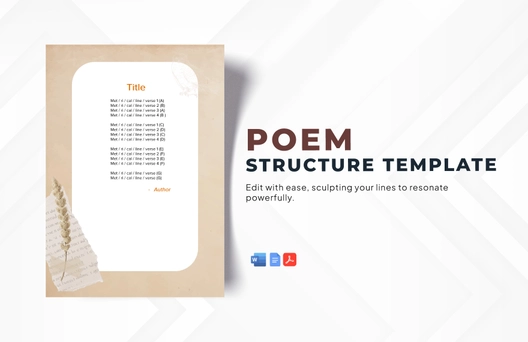 Poem Structure Template
