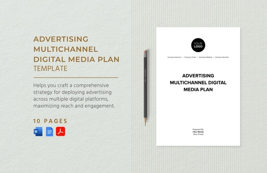 Advertising Multichannel Digital Media Plan Template