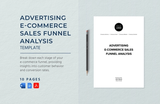 Advertising E-commerce Sales Funnel Analysis Template
