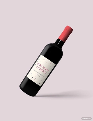 Birthday Wine Label Template