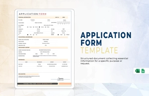 Application Form Template