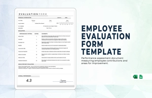 Employee Evaluation Form Template