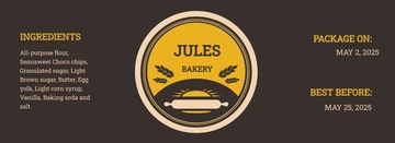 Free Modern Food Label Template to Edit Online