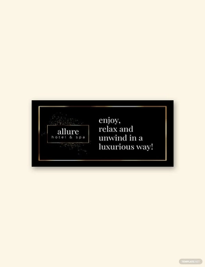 Golden Luxury Labels on Black Template