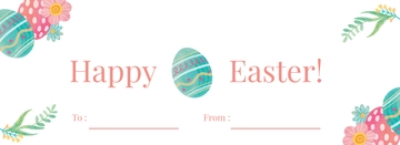 Free Happy Easter Label Template to Edit Online