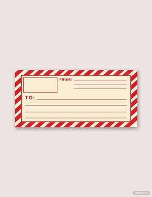 Mail Shipping Vintage Label Template