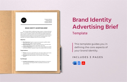 Brand Identity Advertising Brief Template