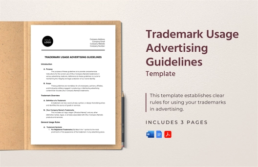 Trademark Usage Advertising Guidelines Template