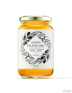 Oil Bottle Label Template