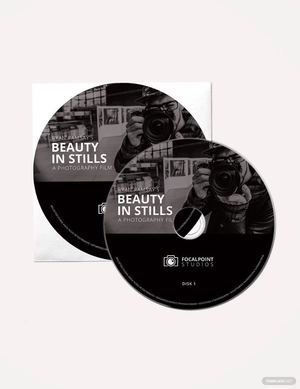 Photographer CD Label Cover Template