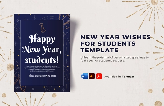 New Year Wishes For Students Template New Year Wishes For Students Template