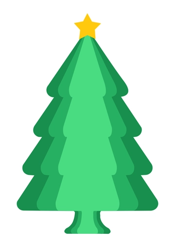 Free Christmas Tree Craft Template to Edit Online
