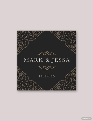 Wedding Wine Label Template