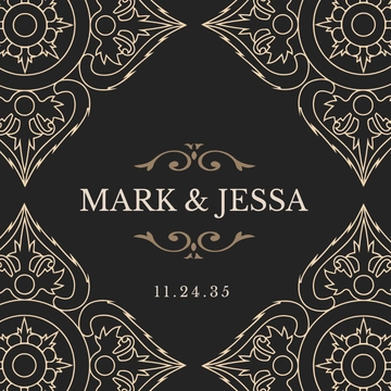 Free Wedding Wine Label Template to Edit Online